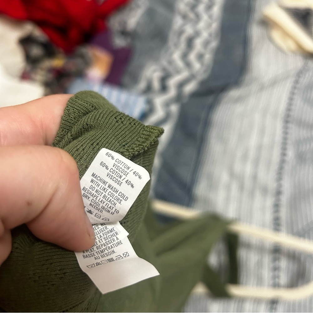 Aerie Green tank top for layering - Picture 6 of 6